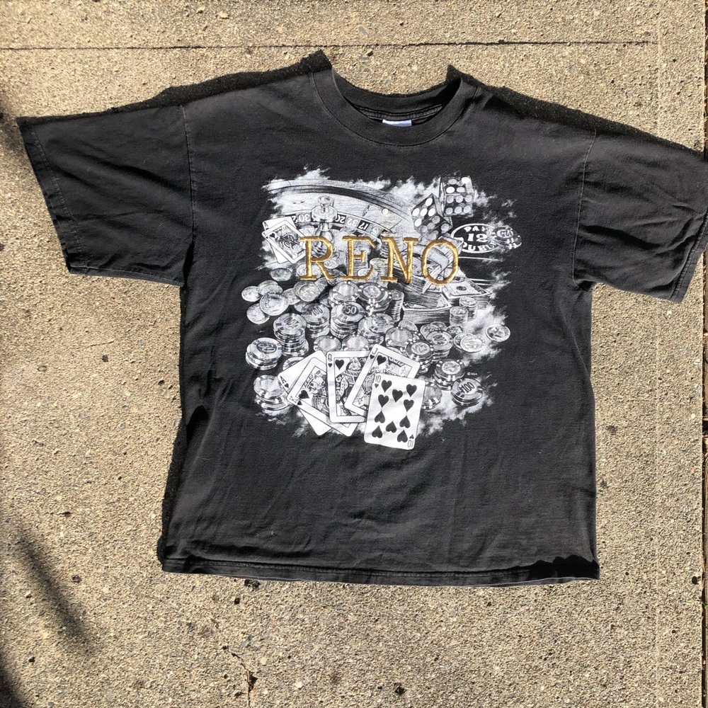 Y2K Vintage Reno Gambling Graphic Shirt